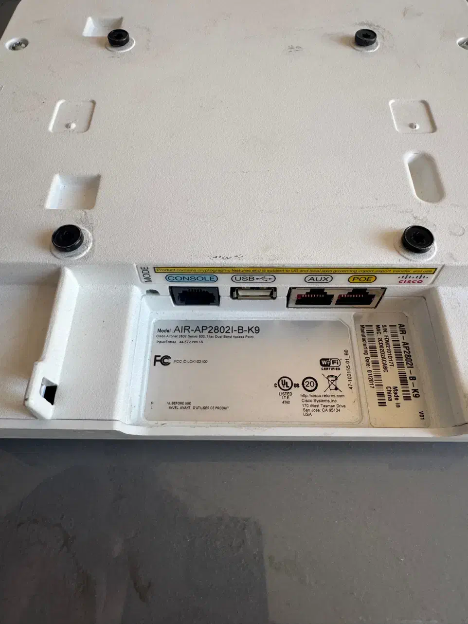 اکسس پوینت سیسکو Cisco AIR-AP2802I-B-K9|مودم و تجهیزات شبکه|تبریز, |دیوار