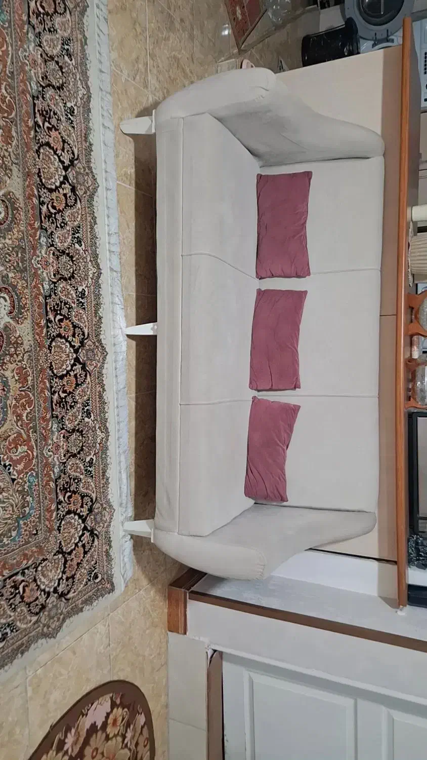 مبل راحتی ۷ نفره در حد نو|مبلمان خانگی و میز عسلی|محمدیه-قزوین, |دیوار