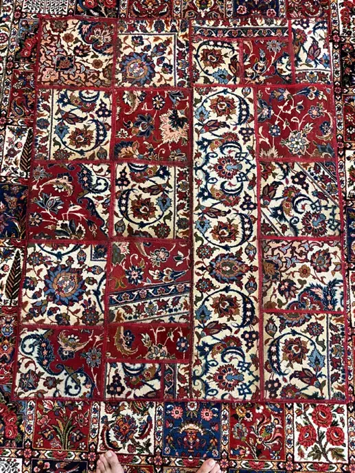 فرش های چهل تیکه دستبافت|فرش|اصفهان, مرداویج|دیوار