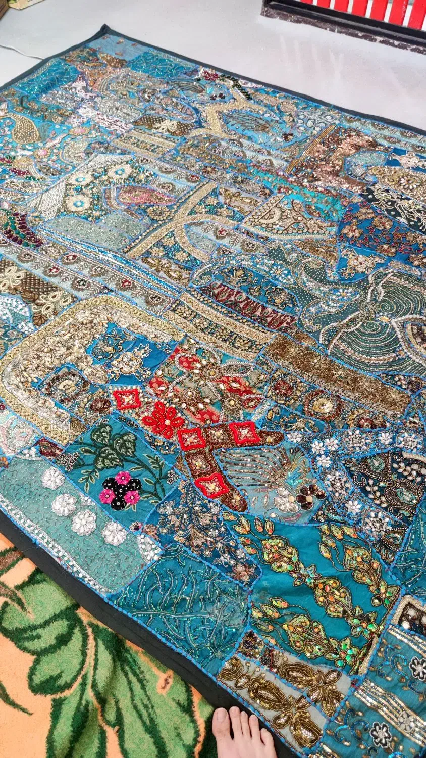 پارچه هندی|پرده، رانر، رومیزی|تهران, سازمان برنامه جنوبی|دیوار