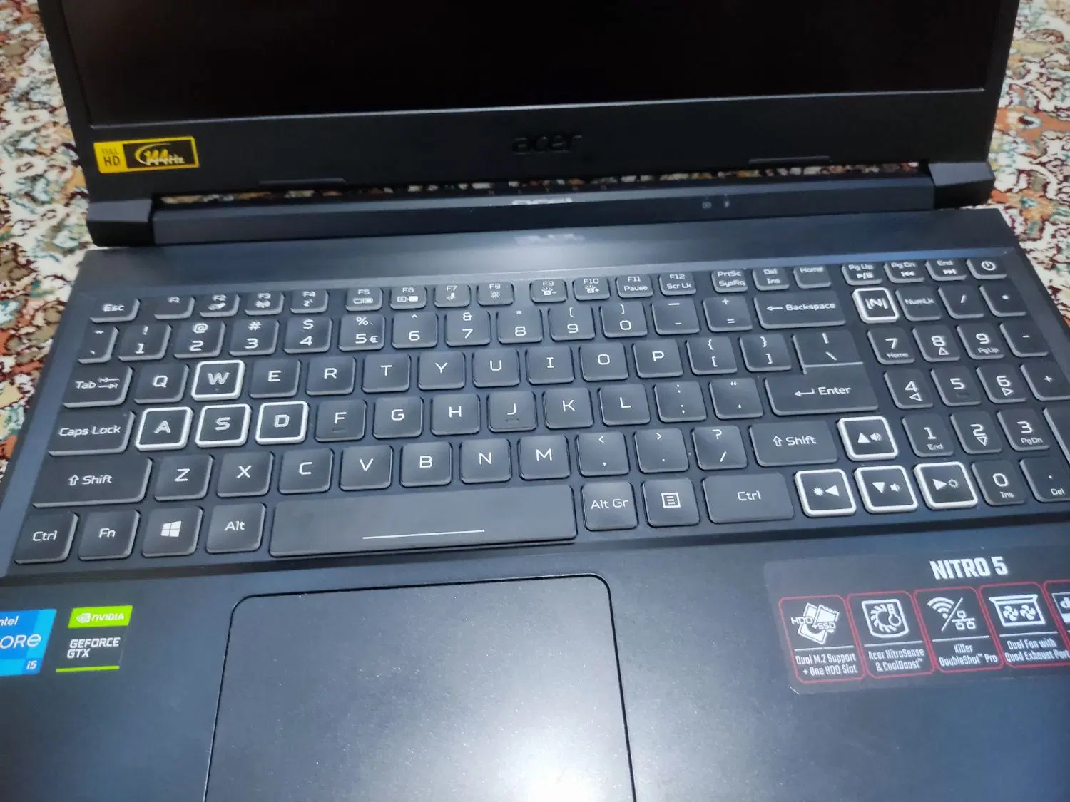 لپ تاپ گیمینگ Acer نیترو 5 نیاز به تعمیر|رایانه همراه|تهران, زاهد گیلانی|دیوار