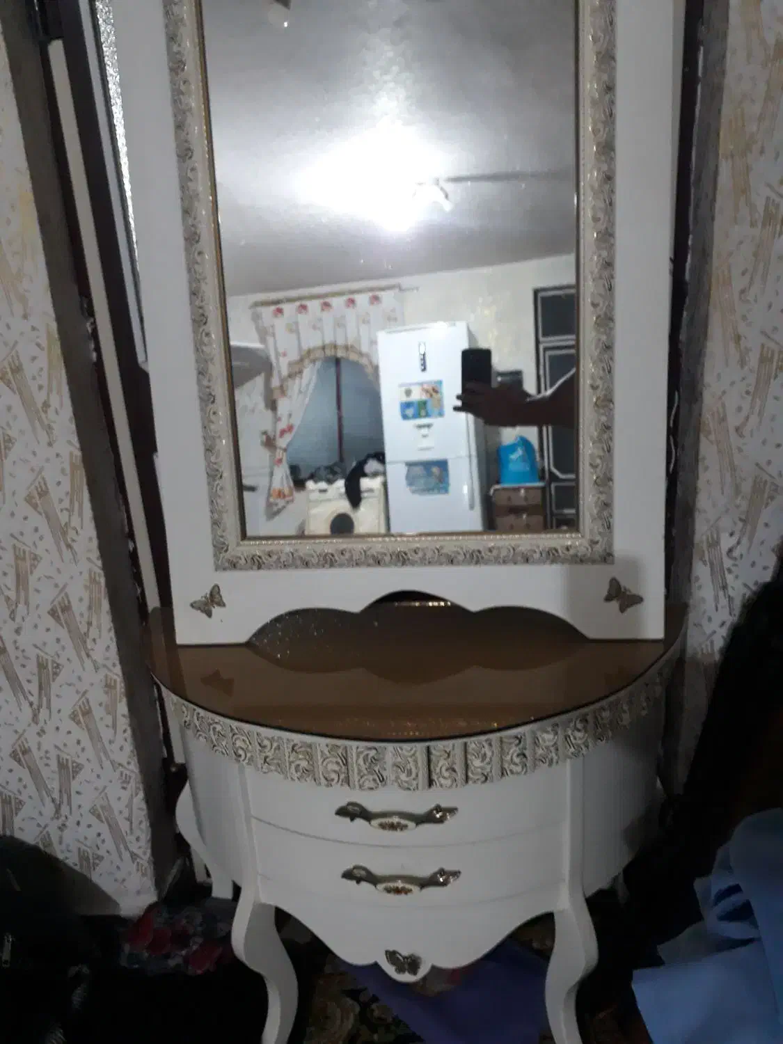 فروش فرش۹متری آینه کنسول و میزتلوزیون|فرش|سنگر, |دیوار