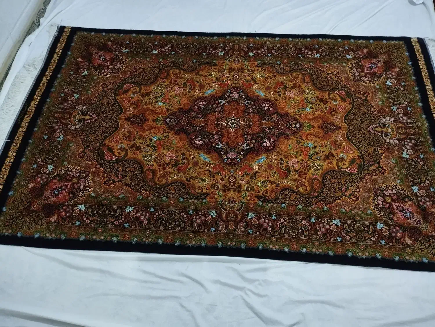 فرش پرده ای دستبافت ابریشم فروشی|فرش|تبریز, |دیوار