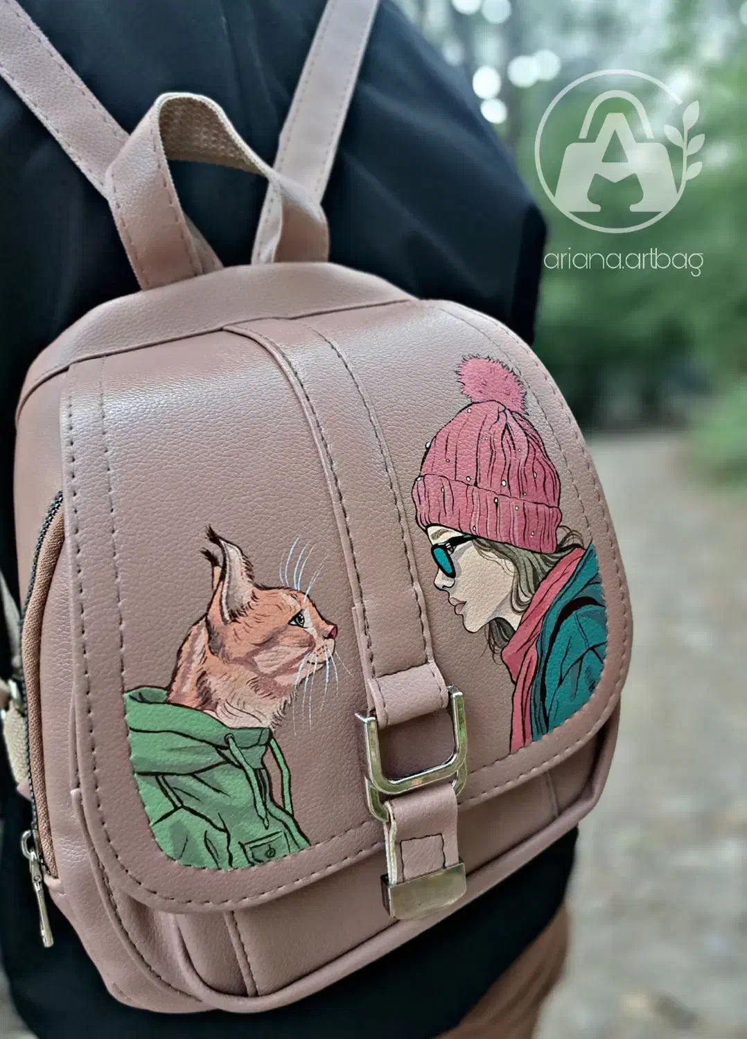 نقاشی روی کیف چرم|کیف، کفش، کمربند|گرگان, |دیوار