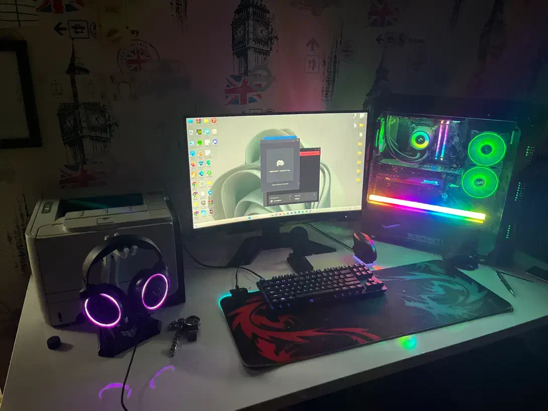 کامپیوتر گیمینگ به همراه مانیتور|رایانه رومیزی|بهبهان, |دیوار