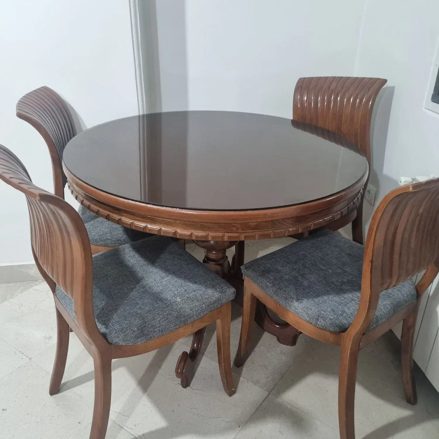 میزناهارخوری چوبی ۴نفره|میز و صندلی غذاخوری|تهران, نیروی دریایی|دیوار