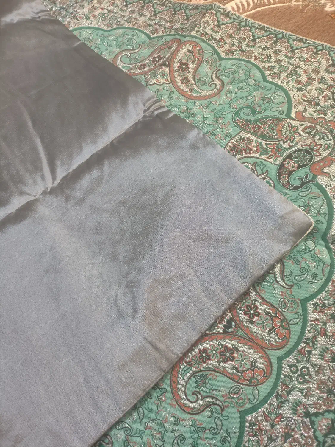 رومیزی ترمه سبز کاملا نو|پرده، رانر، رومیزی|قم, نیروگاه|دیوار