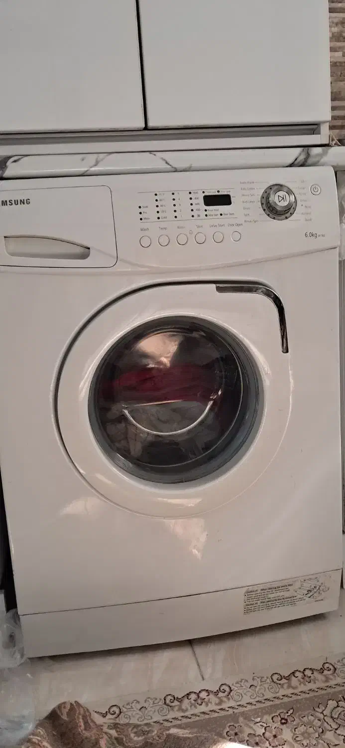 فروش لباسشوئی 6 کیلویی سامسونگ|ماشین لباسشویی و خشک‌کن لباس|ری, دیلمان|دیوار