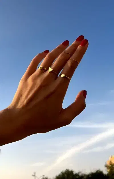 انگشتر دستساز دخترونه برنجی|جواهرات|نیشابور, دارایی|دیوار