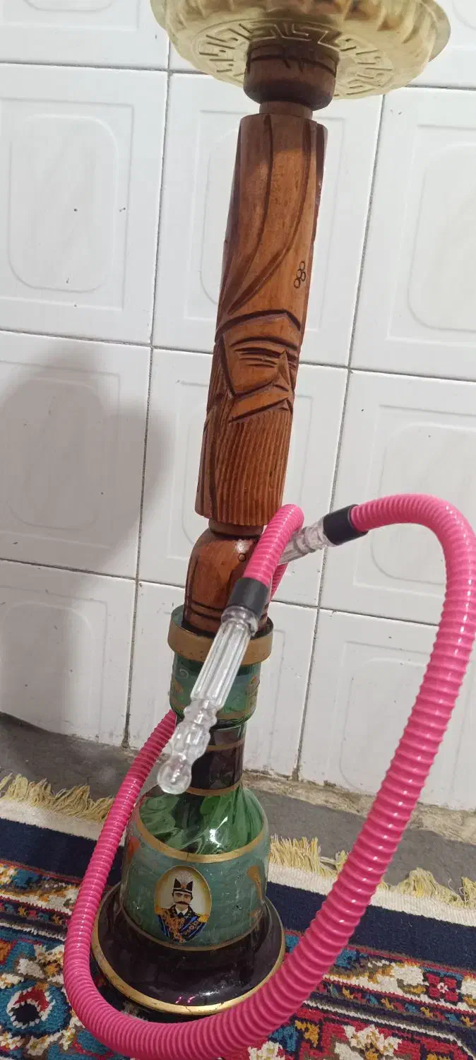 قلیان چوب سرخ قاجاری|کلکسیون و سرگرمی|زاهدان, |دیوار