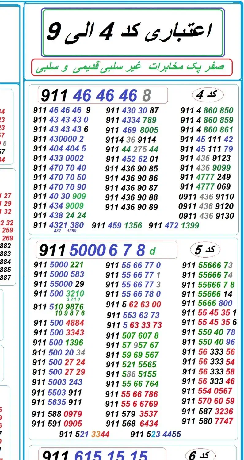 09116101082 صفر غیر سلبی|سیم‌کارت|رشت, حاجی آباد|دیوار