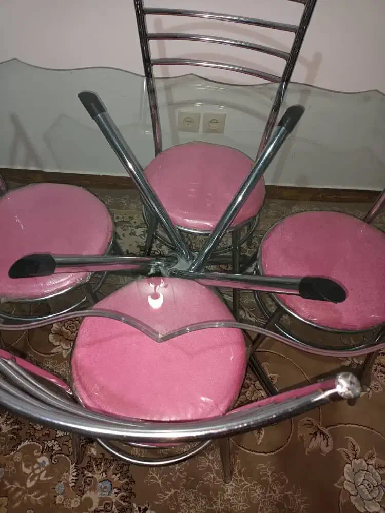 میزغذا خوری ۴نفره|میز و صندلی غذاخوری|سامان, |دیوار