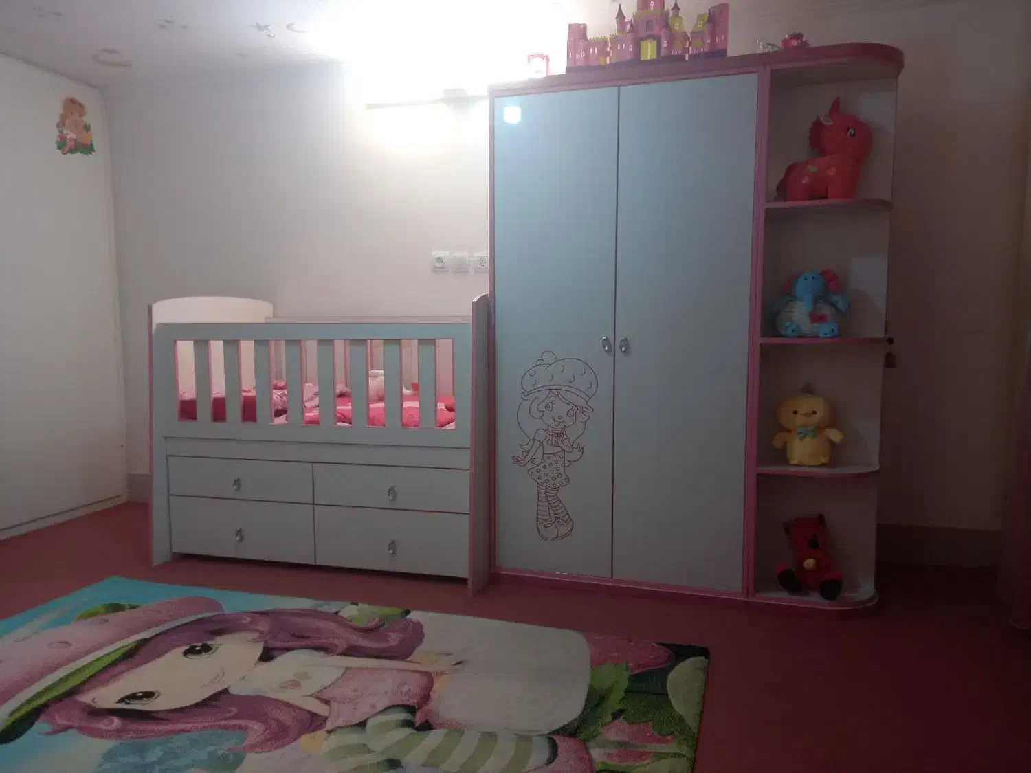 سرویس خواب نوزاد|تخت و سرویس خواب|شاهرود, |دیوار