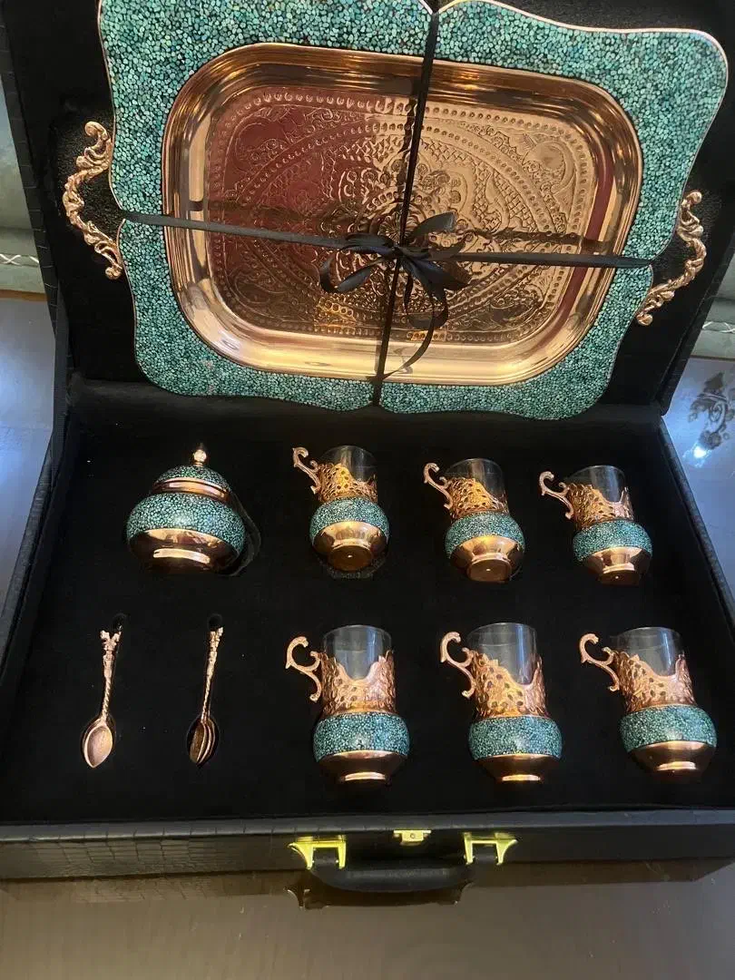 ظروف فیروزه و مس|صنایع دستی و سایر لوازم تزئینی|تهران, قیطریه|دیوار