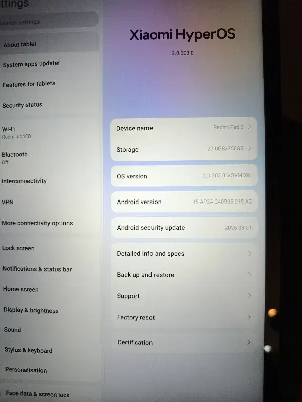 redmipad 2 258 ram 8|تبلت|تهران, دروازه شمیران|دیوار