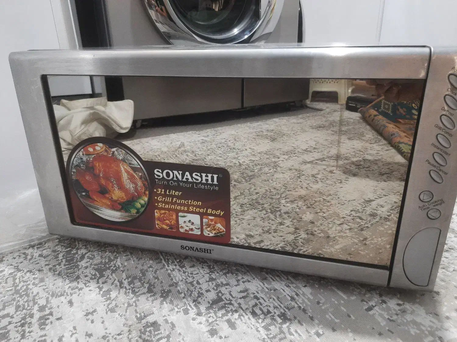 ماکروویو سوناشی ۳۱لیتر درحد نو|اجاق گاز و لوازم برقی پخت‌وپز|هشتگرد, هشتگرد قدیم|دیوار