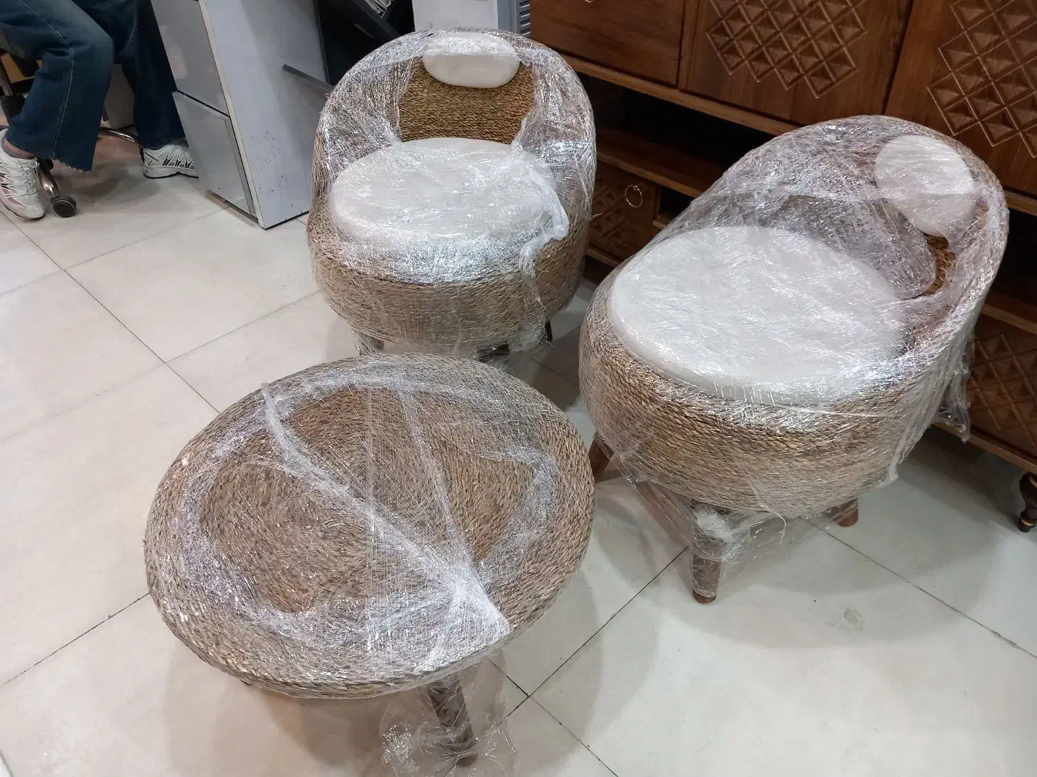 ست دونفره حصیری|میز و صندلی غذاخوری|بوشهر, |دیوار