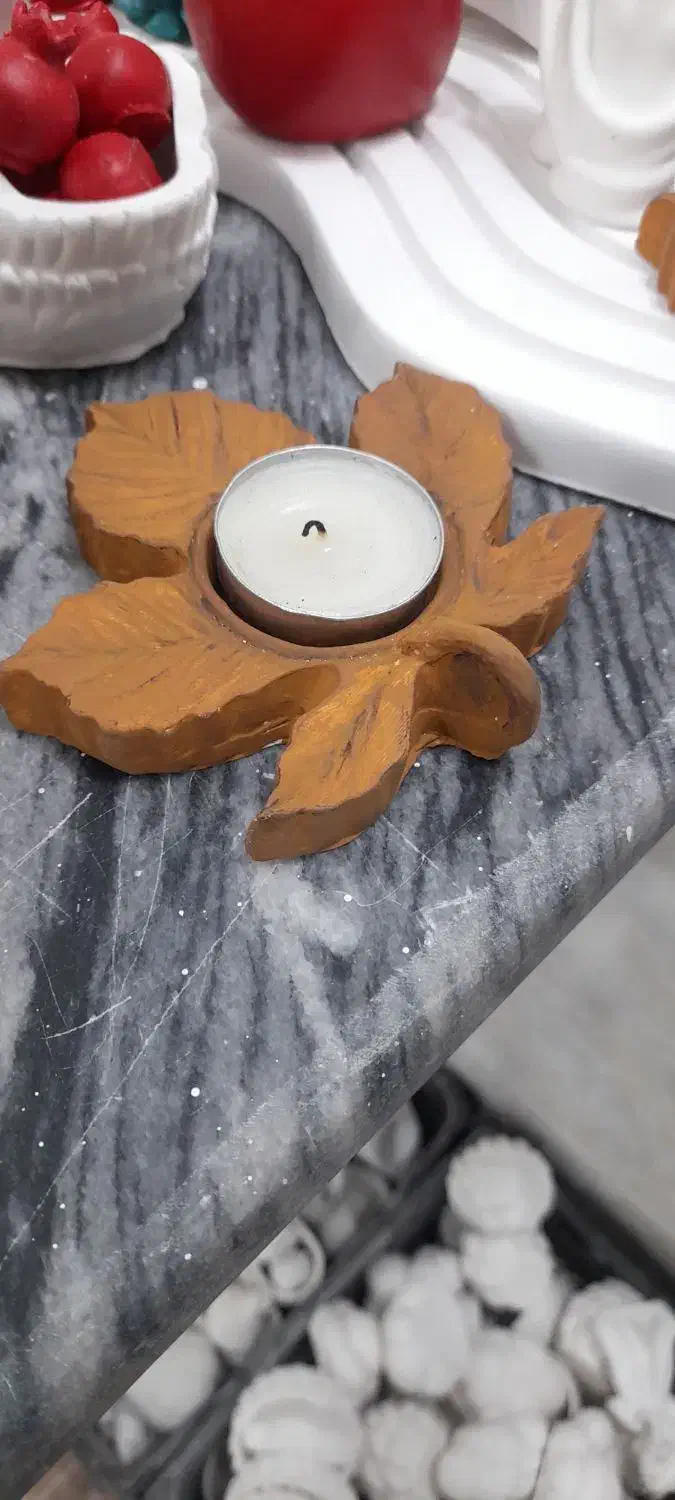 جا شمعی طرح برگ|مجسمه، تندیس، ماکت|بندر انزلی, مسکن مهر|دیوار