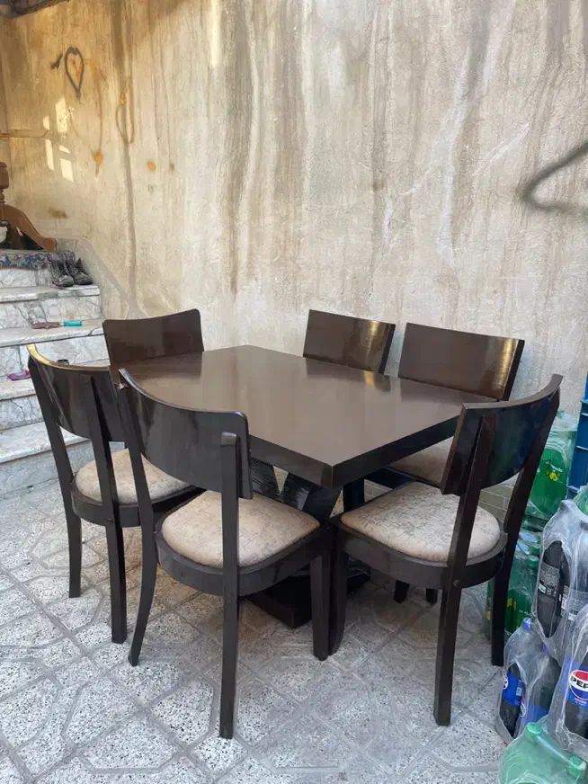 میز نهار خوری ۶نفره کاملا نو|میز و صندلی غذاخوری|مشهد, رسالت|دیوار