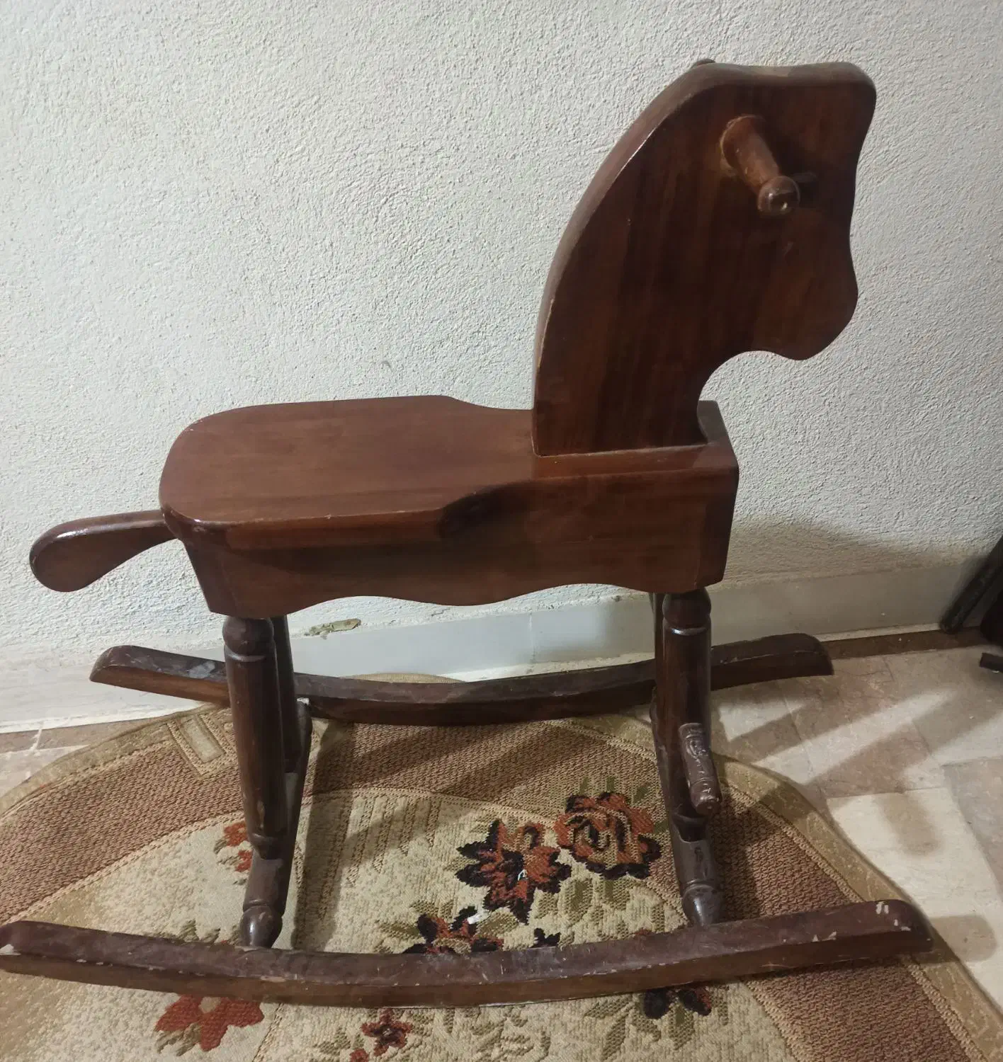 راکر چوبی اسب کودک|اسباببازی بچه|بهشهر, |دیوار