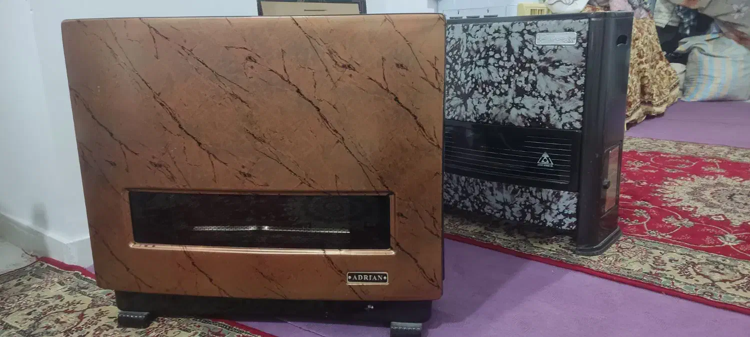 دو عدد بخاری گازی معمولی ویک عدد شومینه|بخاری، هیتر، شومینه|تبریز, |دیوار