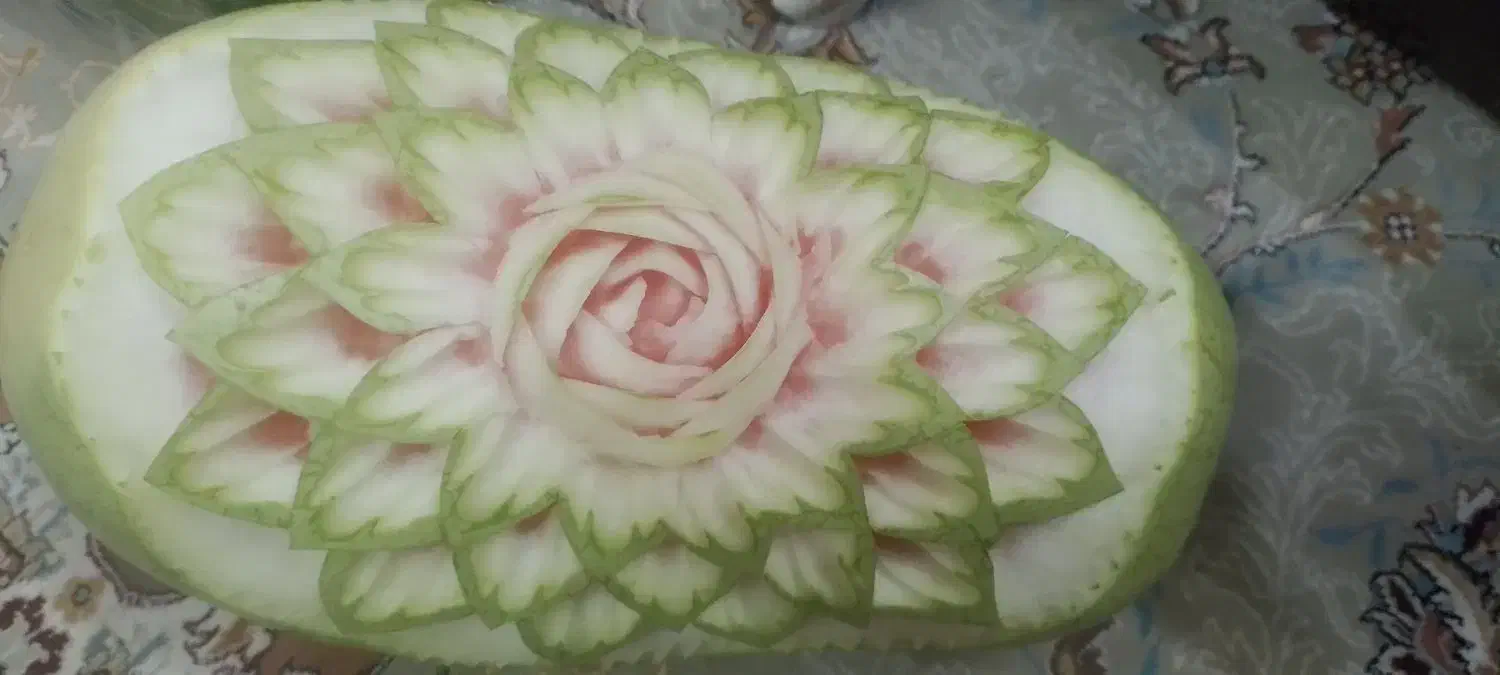 میوه ارایی وحکاکی هندوانه شب چله یلدا سبد گاری|صنایع دستی و سایر لوازم تزئینی|قم, الوندیه و گذر صادق|دیوار