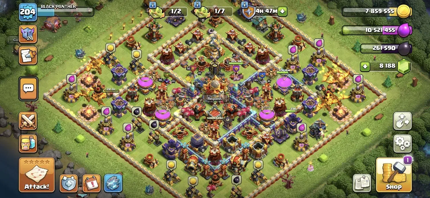 اکانت کلش آف کلنز|کنسول، بازی ویدئویی و آنلاین|ری, صفاییه (چشمه علی)|دیوار