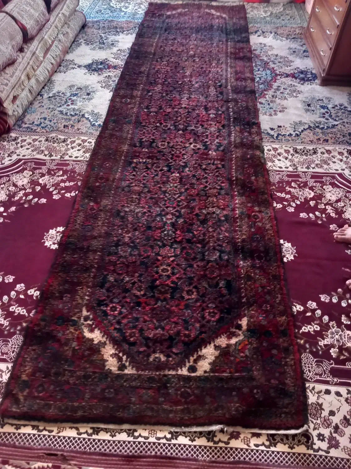 قالی دست بافت|فرش|ملایر, |دیوار