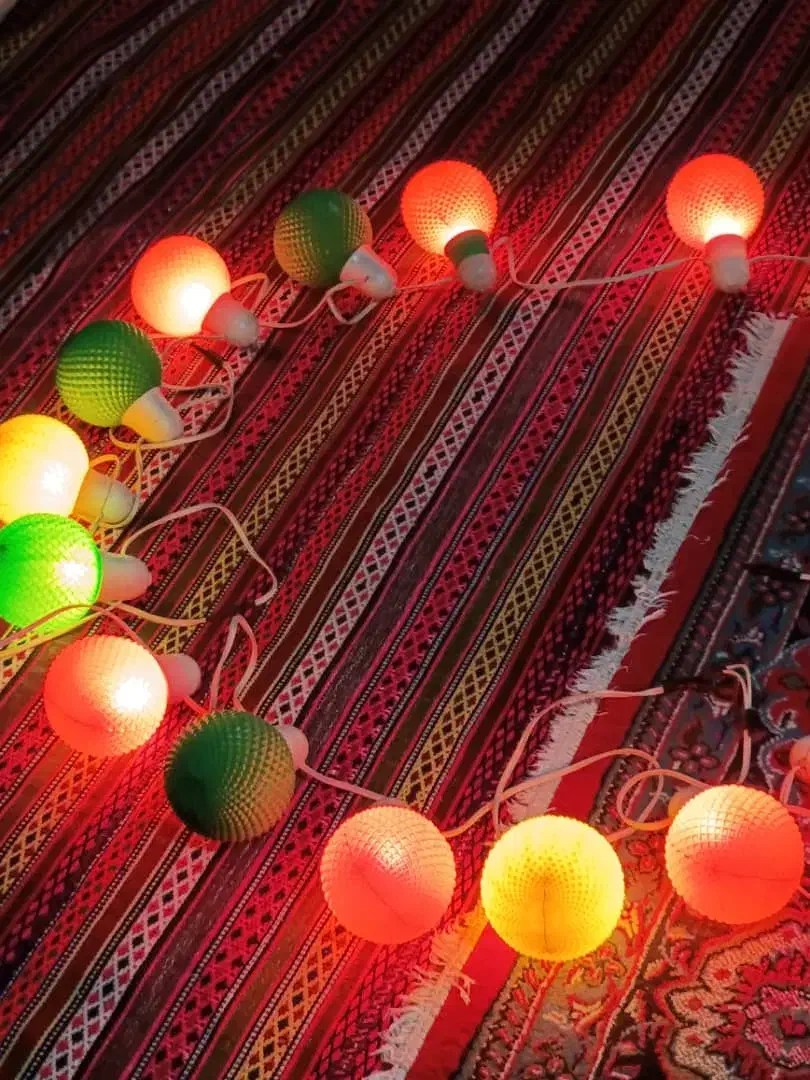 ریسه|ریسه و چراغ تزئینی|چهارباغ, |دیوار