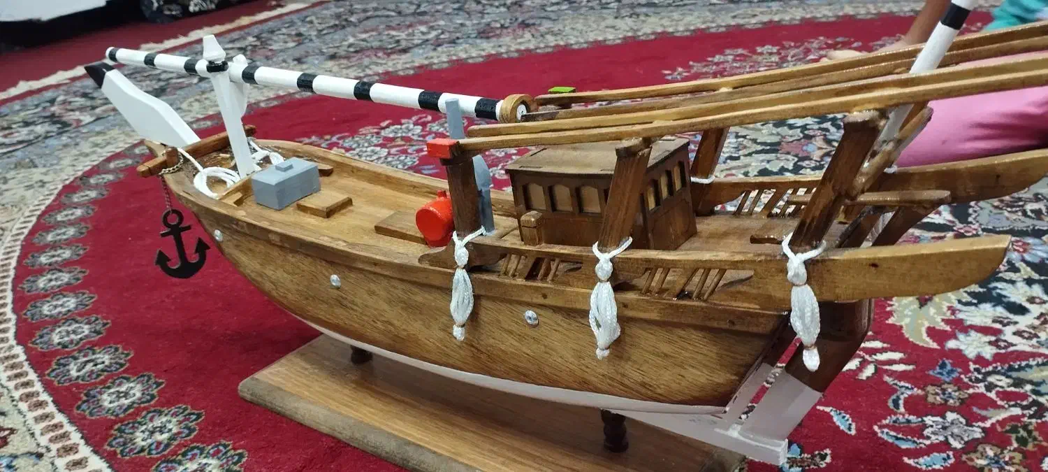 ماکت لنج صیادی|مجسمه، تندیس، ماکت|بندر گناوه, |دیوار