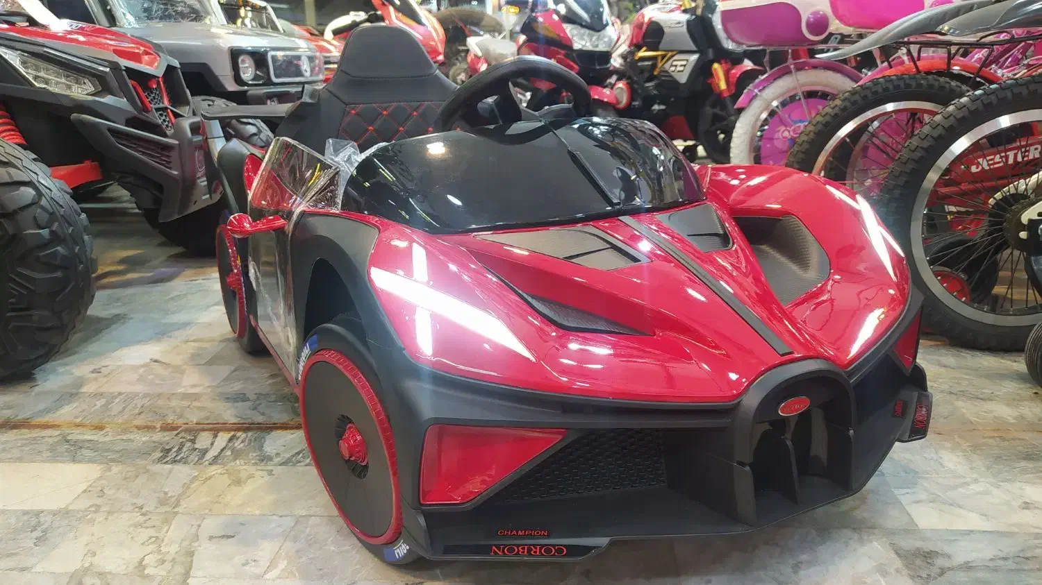 ماشین شارژی بوگاتی کالسکه شو|اسباببازی بچه|قم, وادی السلام|دیوار