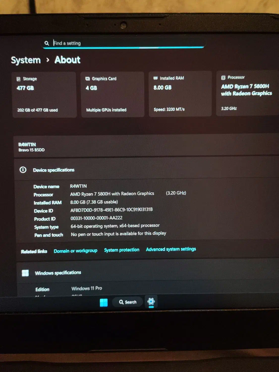 لپ تاب گیمینگ MSI BRAVO 15 B5DD|رایانه همراه|تهران, تهرانپارس شرقی|دیوار
