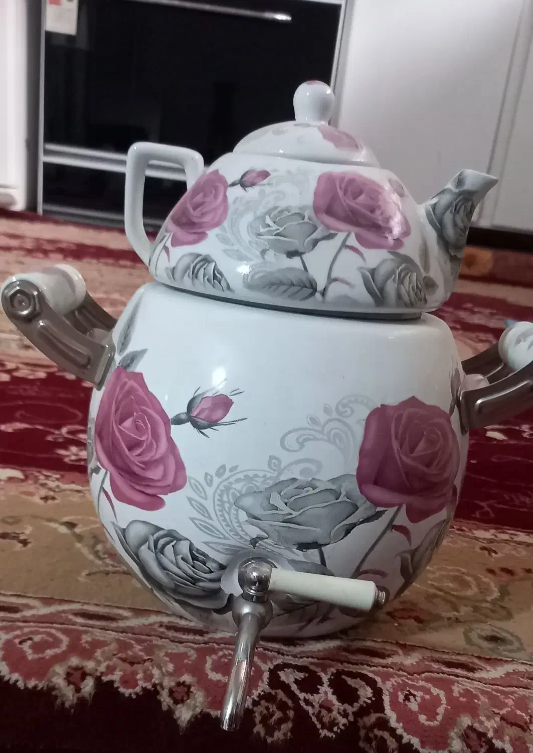 کتری رو گازی|سماور، چای‌ساز، قهوه‌ساز|سراب, |دیوار