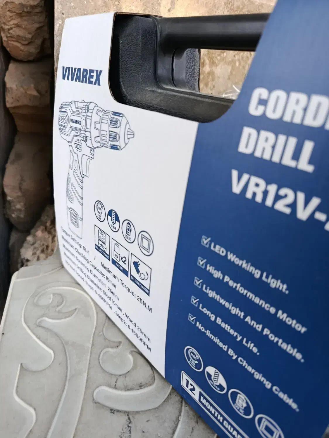 جعبه ابزار کامل با دلر شارژی 2باطری کامل آکبند|ابزارآلات|پیشوا, |دیوار