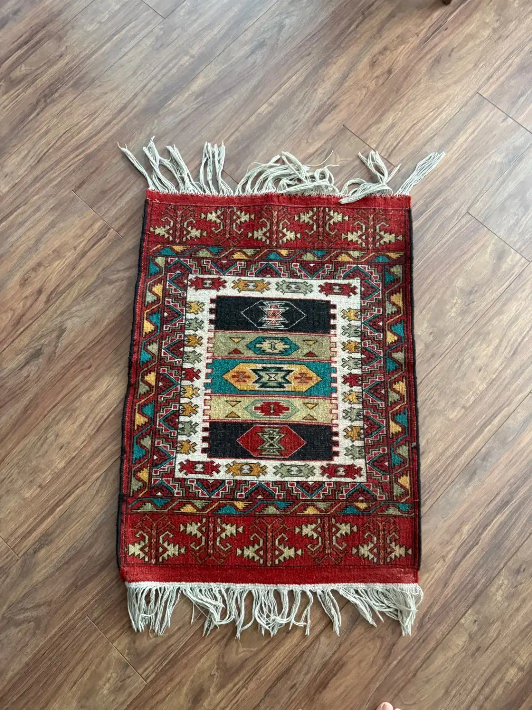 قالیچه دستبافت ترکمنی نو  تمام پشم، تمیز و سالم|فرش|تهران, توحید|دیوار