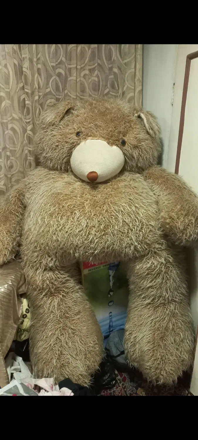 عروسک خرس دومتری غول|اسباببازی بچه|بابل, |دیوار