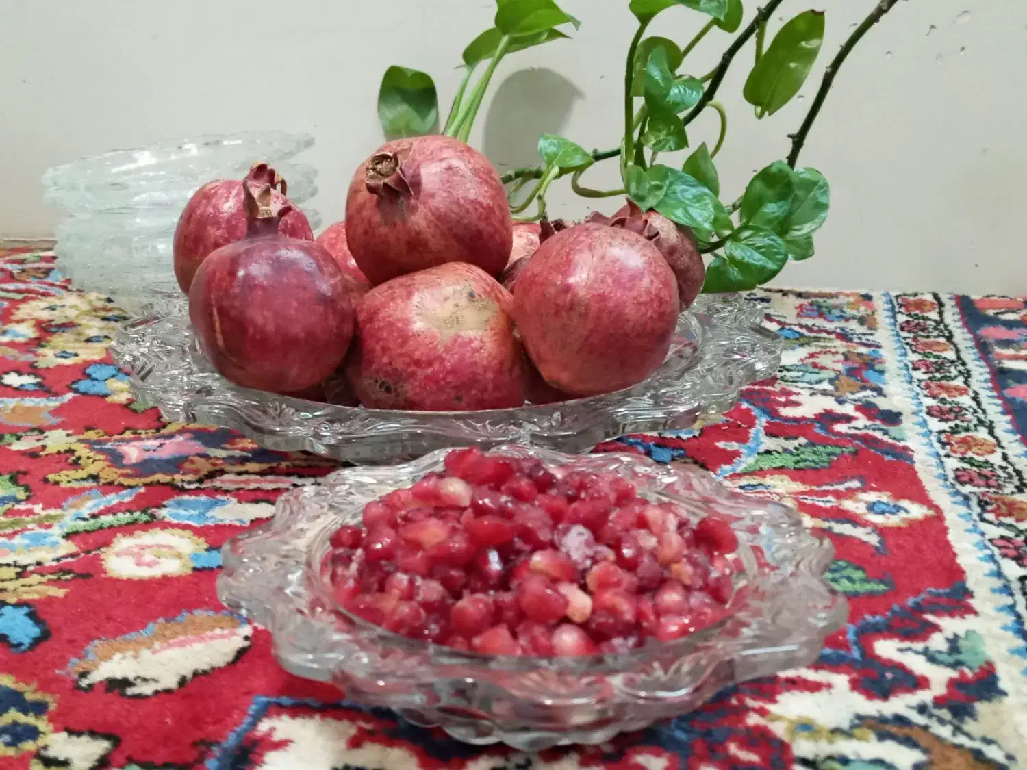 انارخوری بلور قدیمی|ظروف سرو و پذیرایی|قم, چهار مردان|دیوار