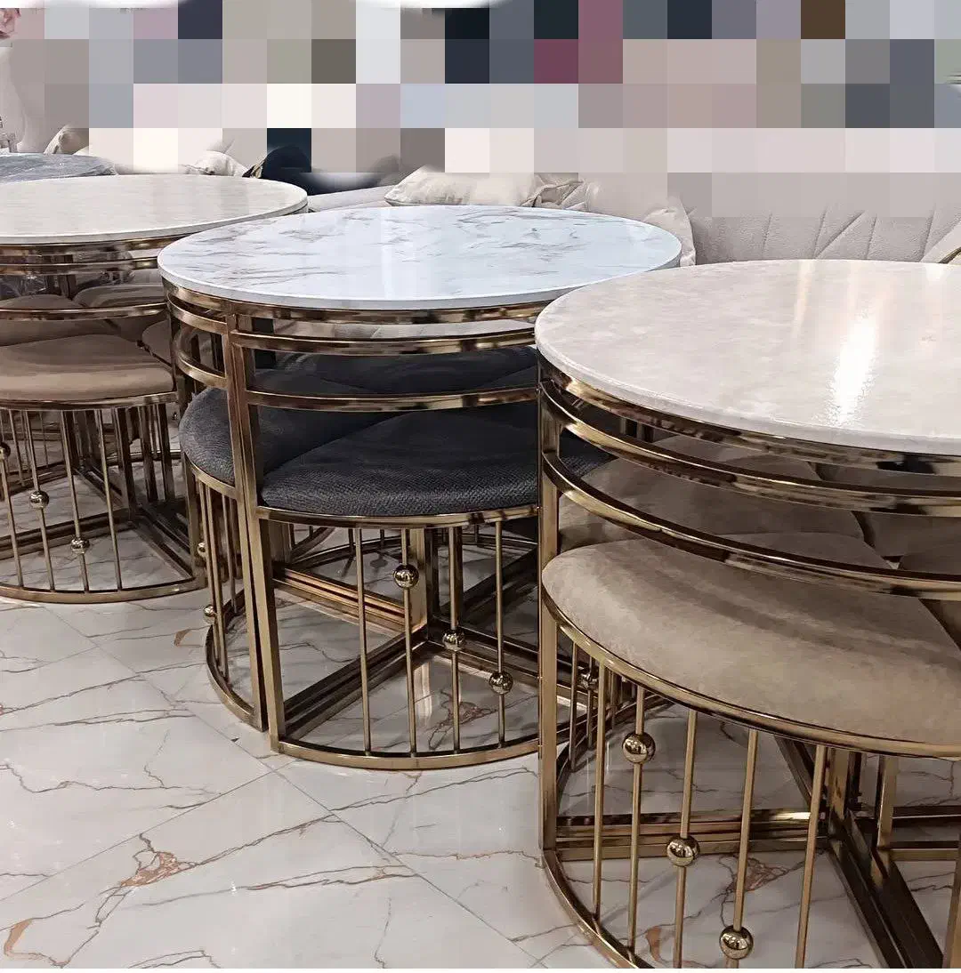 نهار خوری های چهار نفره کم جا فلزی|میز و صندلی غذاخوری|بانه, |دیوار