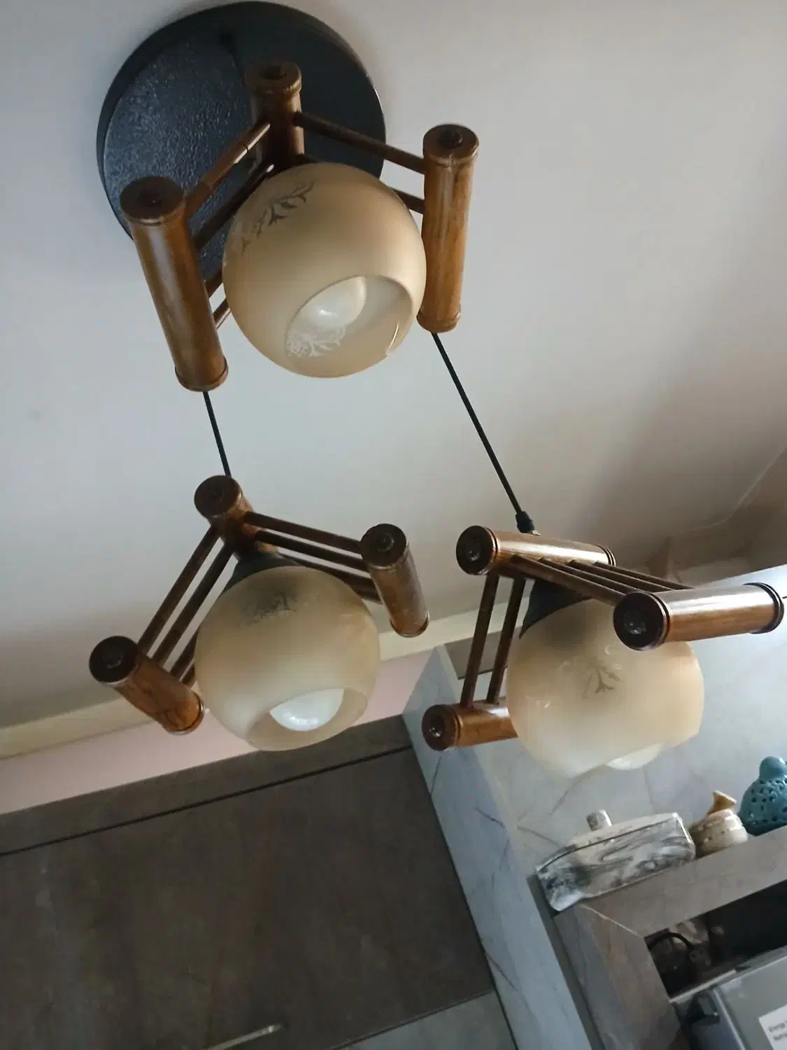 لوستر اشپزخانه|لوستر و چراغ آویز|تبریز, |دیوار