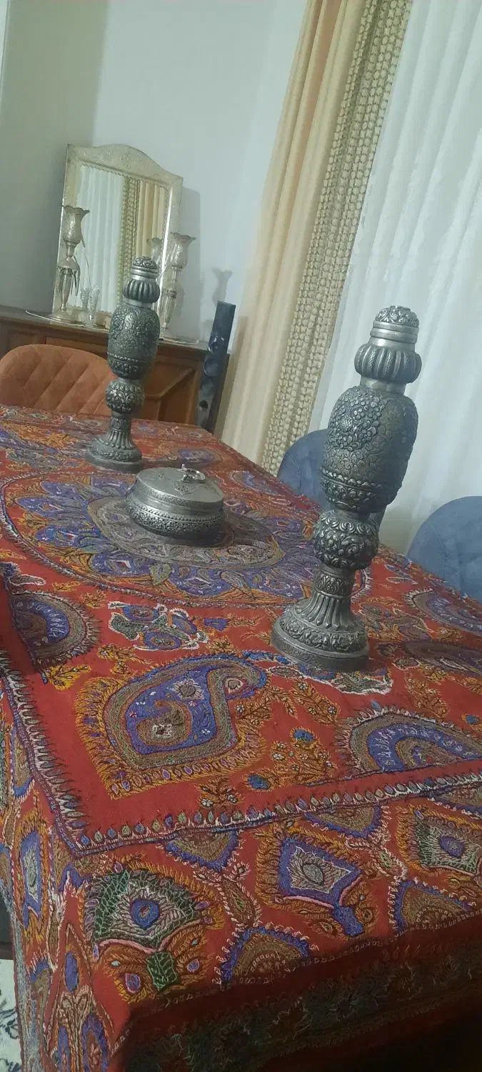 ست سه تکه ی انتیک و کمیاب قلم تبریز|کلکسیون اشیاء عتیقه|تهران, حکمت|دیوار