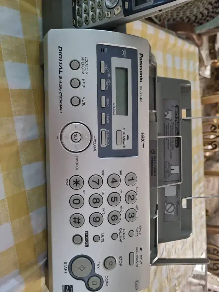 فکس وتلفن بی سیم پا ناسونیک ...|تلفن رومیزی|اصفهان, شاهزید|دیوار