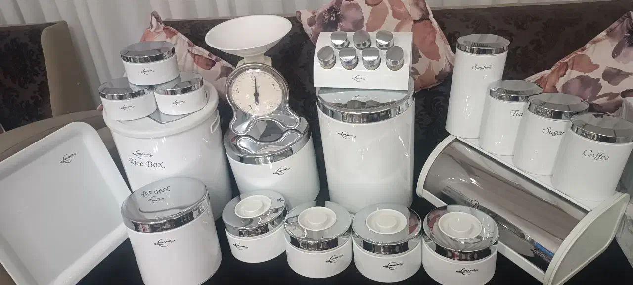 سری عروس اورانوس ادویه و سطل برنج و زباله حبوبات|ظروف نگهدارنده، پلاستیکی، یکبارمصرف|شیراز, شهرک برف فروشان|دیوار