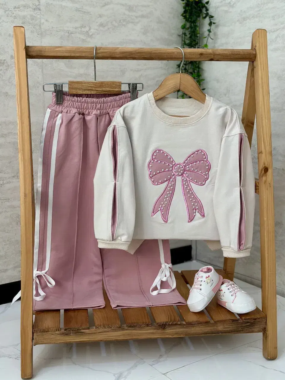 بلوز و شلوار پاپیونی|کفش و لباس بچه|میناب, |دیوار