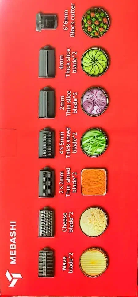 سالاد ساز مباشی مدل ME-SM1001 با ۷ تیغه|خردکن، آسیاب، غذاساز|تهران, امین حضور|دیوار