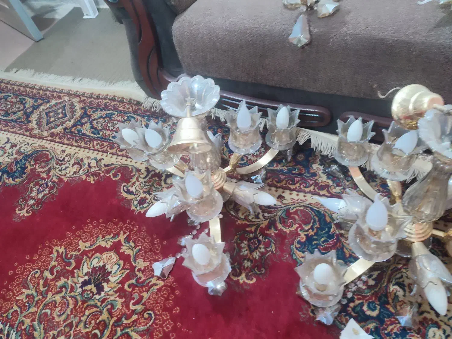 لوستر|لوستر و چراغ آویز|امیدیه, |دیوار