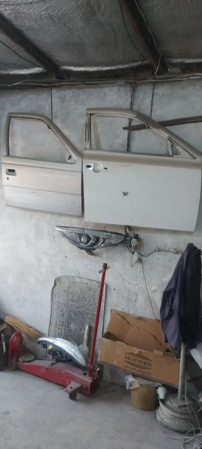 چراغ جلو ۲۰۷ درب جلو دنا پلاس درب جلو ۴۰۵|قطعات یدکی و لوازم جانبی|مشکین‌دشت, |دیوار