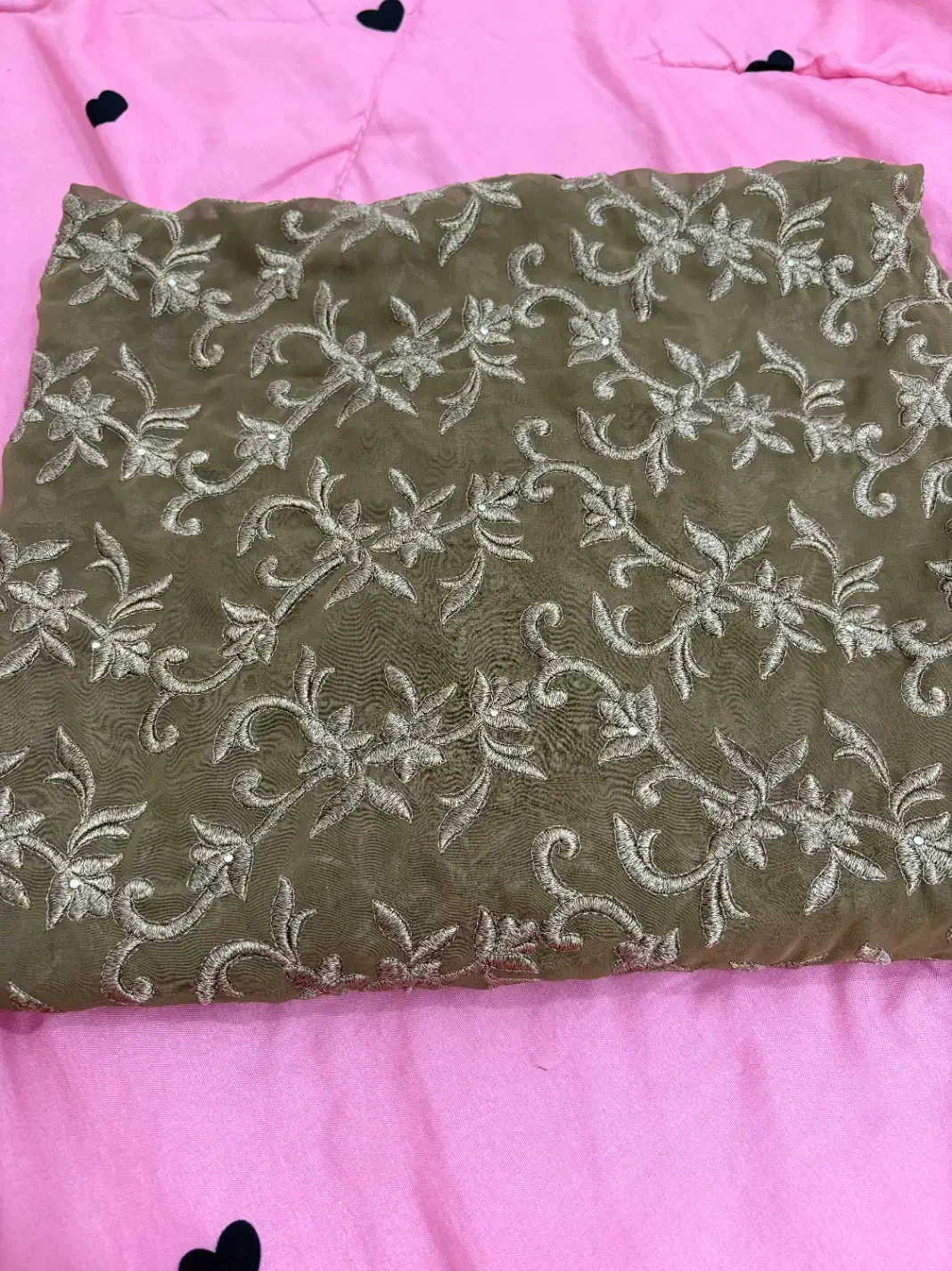 پارچه حریر گلدوزی شده ۵۷در دو متر|لباس|رشت, شالکو|دیوار