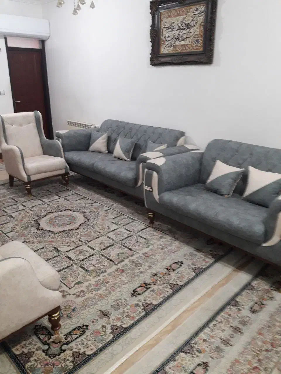 مبل (درحدنو)۷ نفره|مبلمان خانگی و میز عسلی|رشت, استقامت ۲|دیوار