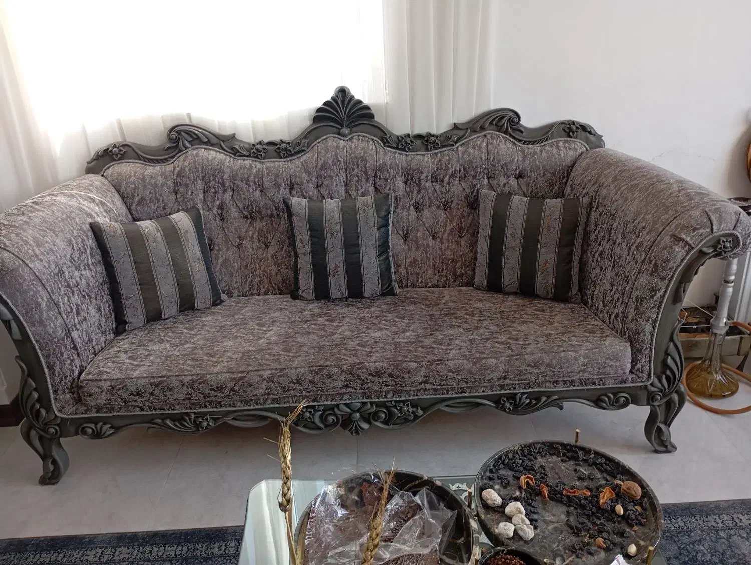 میز ناهار خوری و مبل سه نفره با میز عسلی|میز و صندلی غذاخوری|قم, پردیسان|دیوار