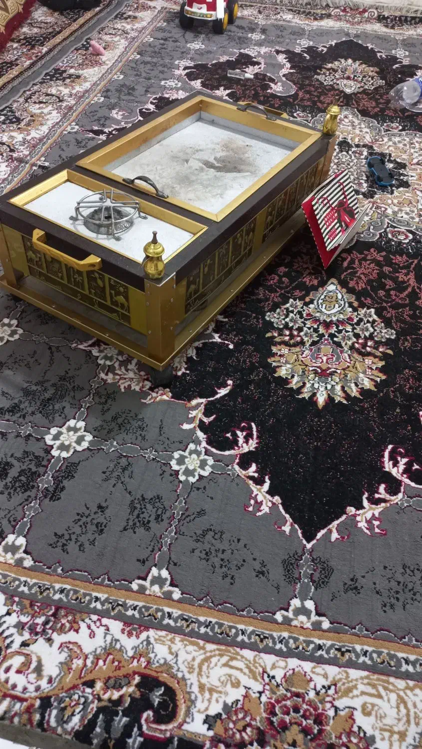 منقل المینیوم ۵۰ در ۸۰ سینی وسط ۵۰ در  ۴۰ شعله دار|اجاق گاز و لوازم برقی پخت‌وپز|اهواز, کوی علوی|دیوار